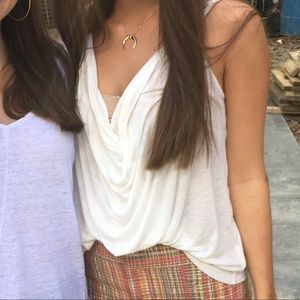 Free people draped top.